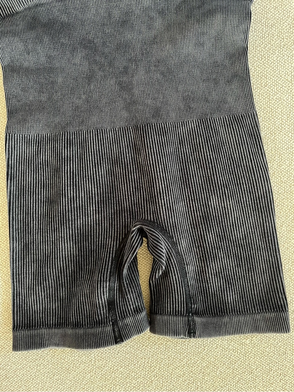 Zenana Ribbed Soft Charcoal Black Shape wear bodysuit removable bra pads New - Picture 6 of 7